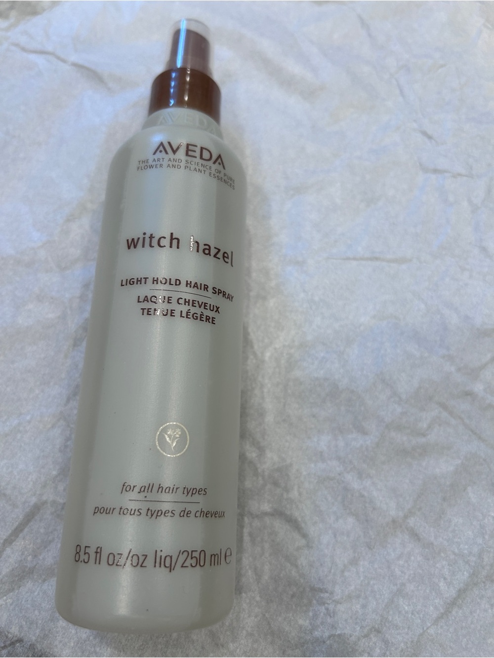 AVEDA Witch Hazel Light Hold Hairspray - Cream and Brown